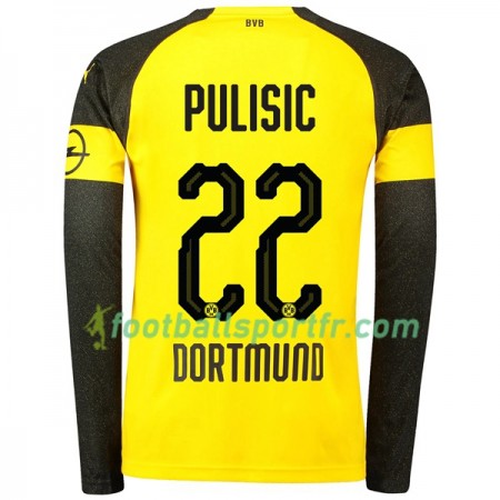 Tenue Borussia Dortmund Pulisic 22 Domicile 2018-2019 Maillot de Foot ML